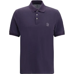 Purple Cotton Polo Shirt