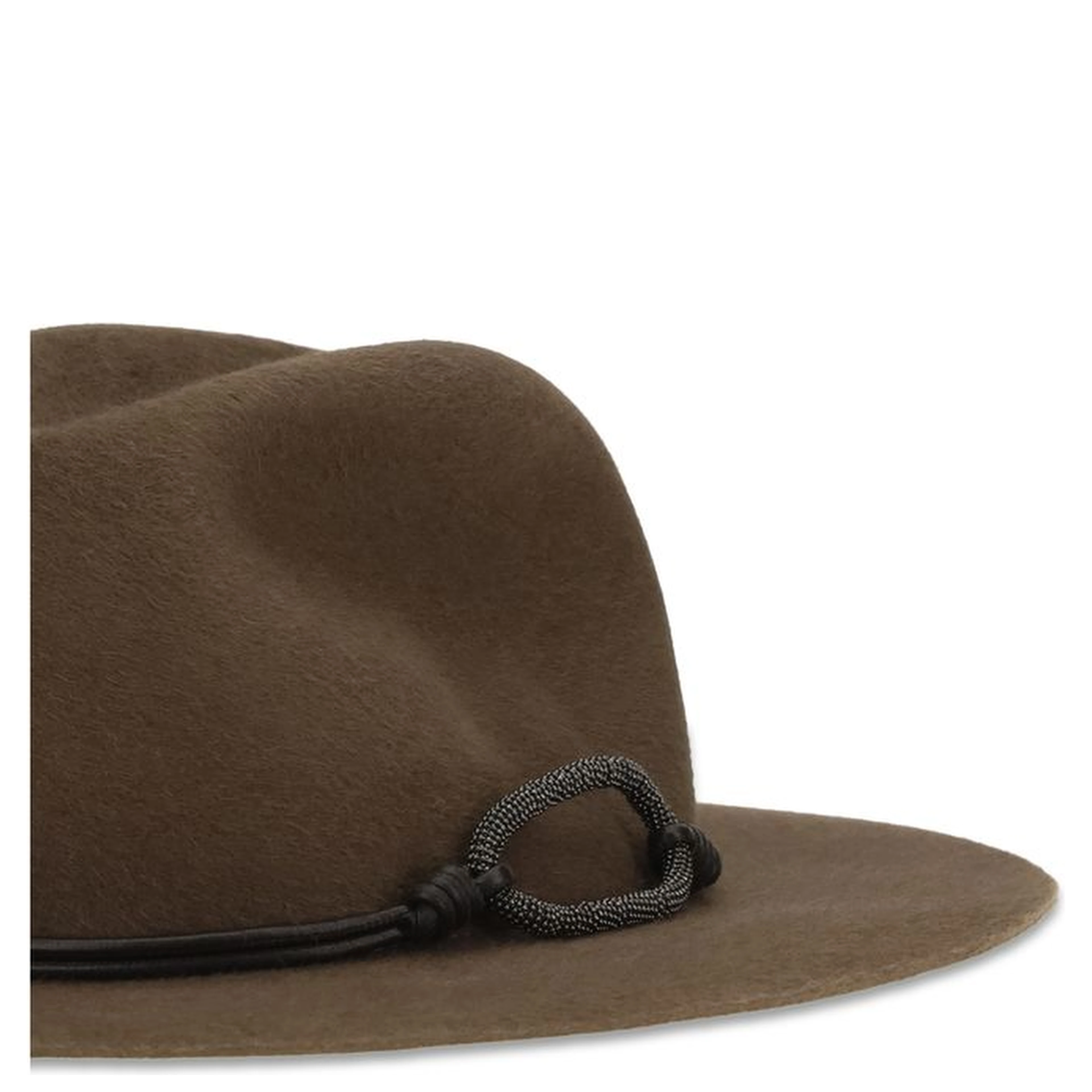 Brown Eco Fabric Fedora