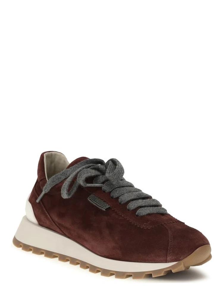 Bordeaux Calf Leather Bos Taurus Athletic Sneakers alternative