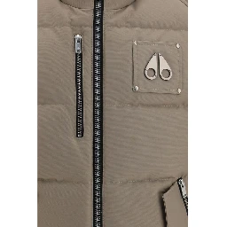 Beige Cotton Sleeveless Jacket