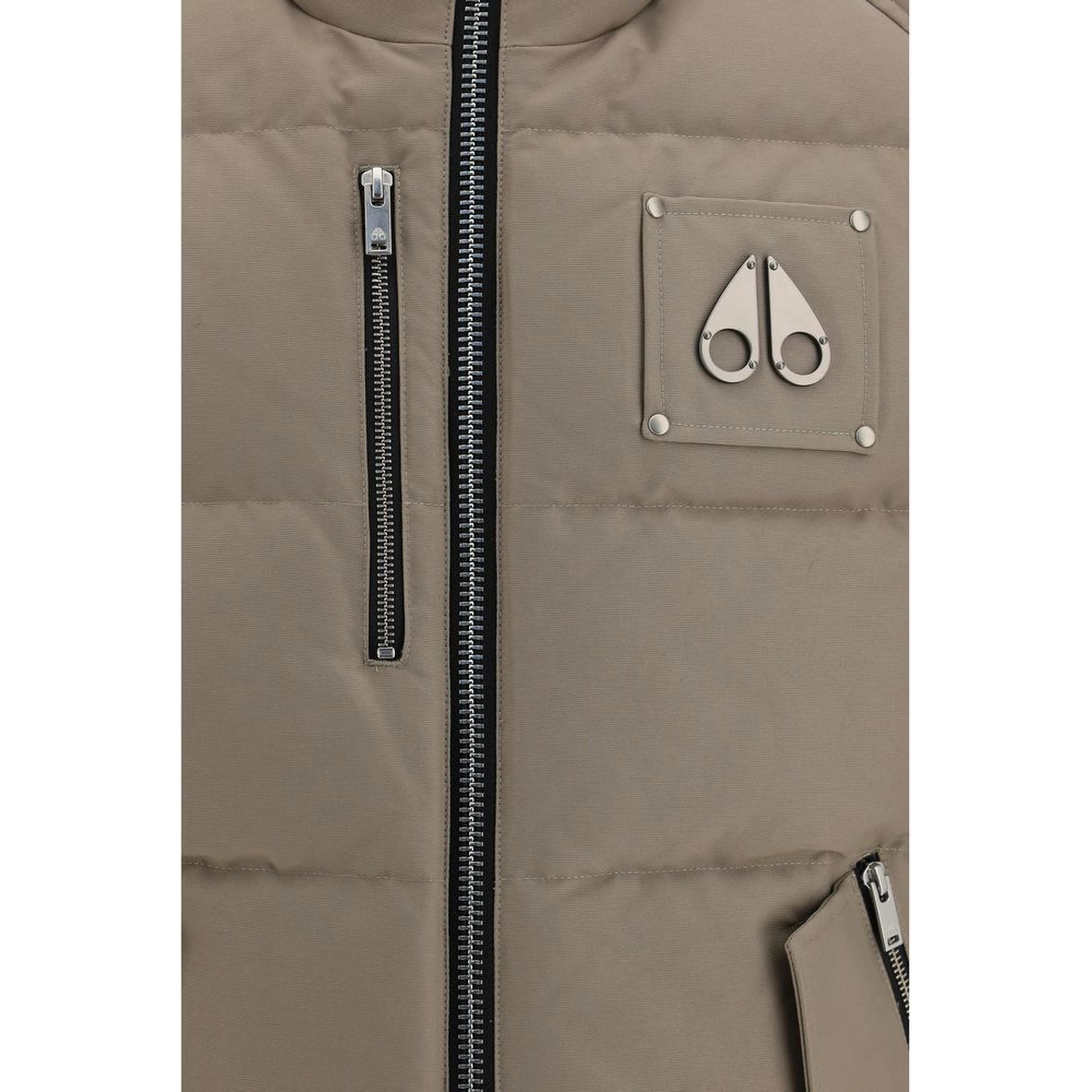 Beige Cotton Sleeveless Jacket