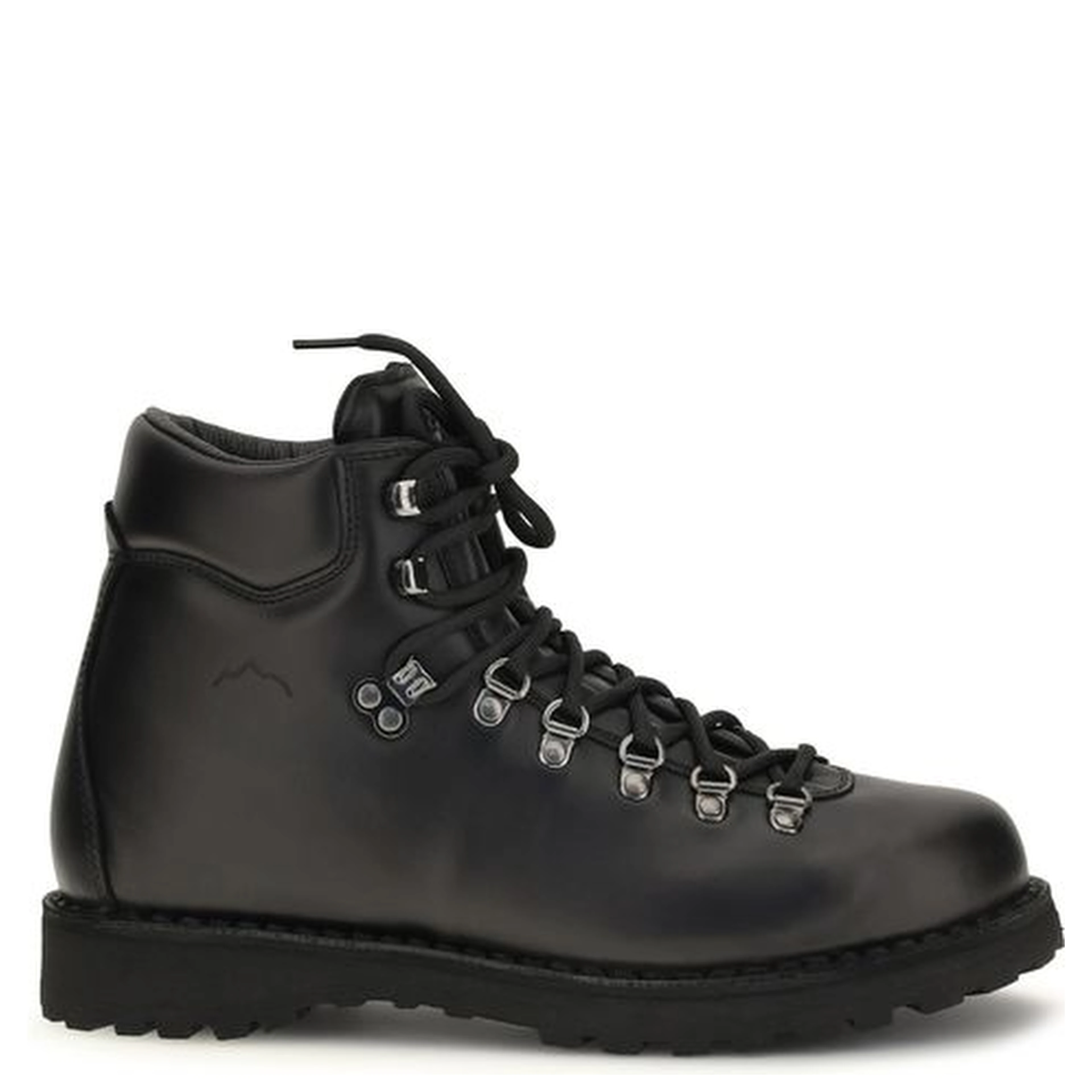 Black Calf Leather Bos Taurus Lace-Up Boots