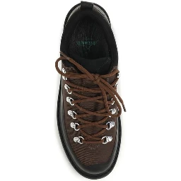 Brown Nylon Athletic Sneakers