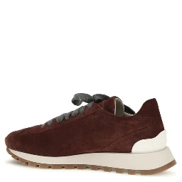 Bordeaux Calf Leather Bos Taurus Athletic Sneakers