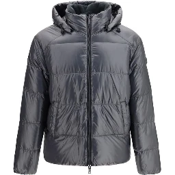 Gray Nylon Shell Jacket