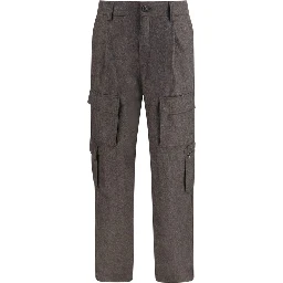 Brown Wool Oves Aries Cargo Pants