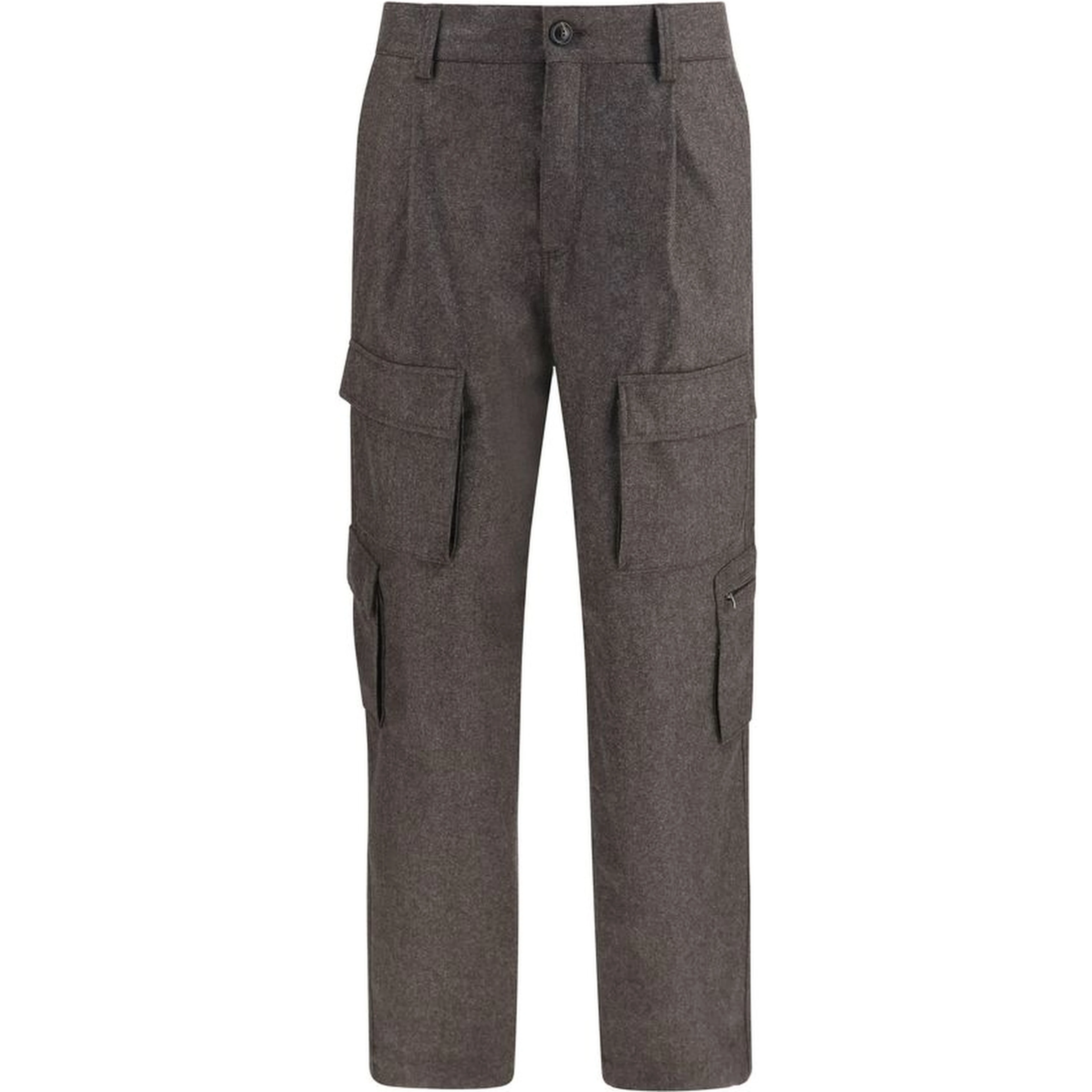 Brown Wool Oves Aries Cargo Pants