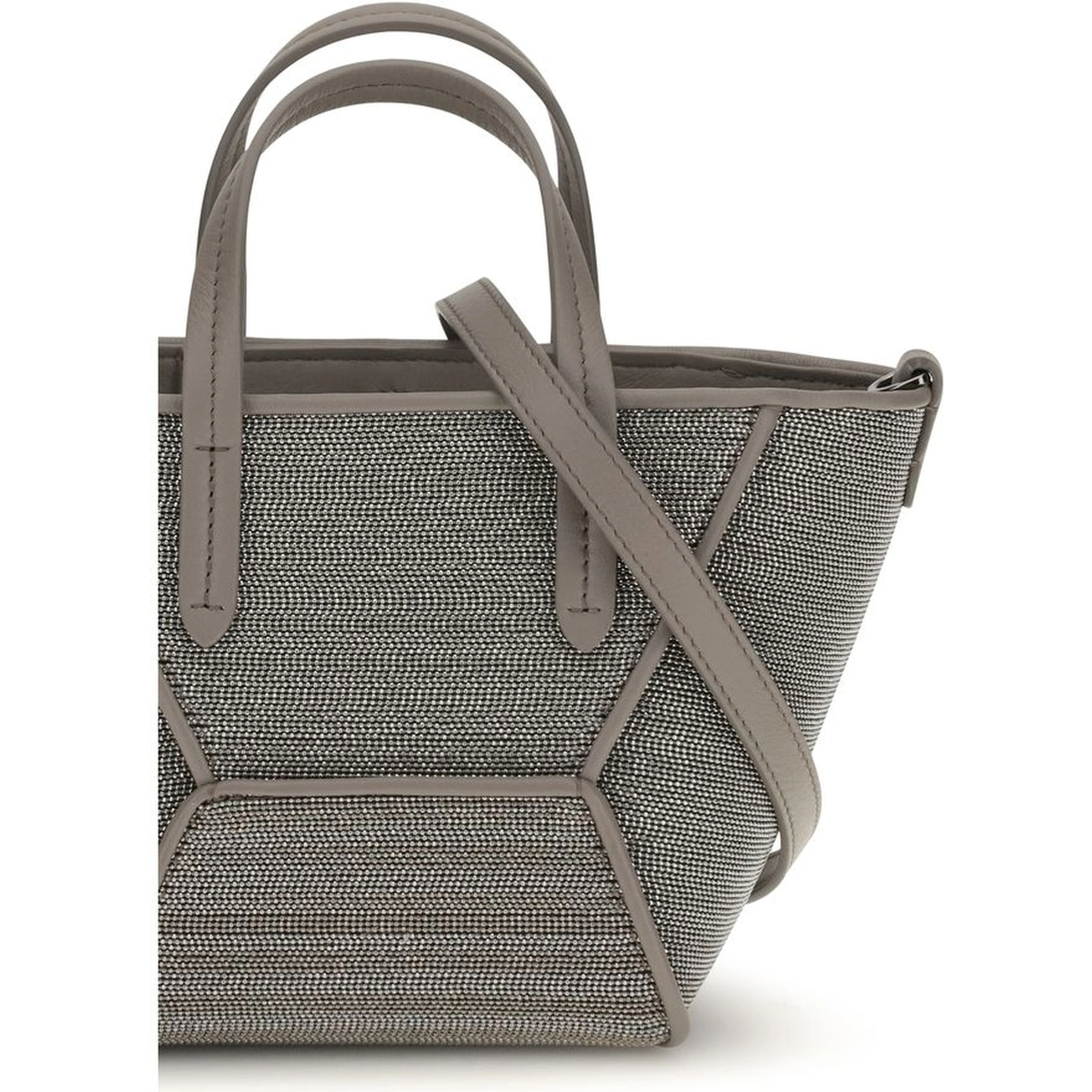 Gray Calf Leather Bos Taurus Shoulder Bag