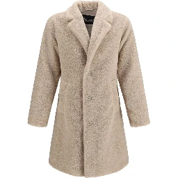 Beige Polyester Coat