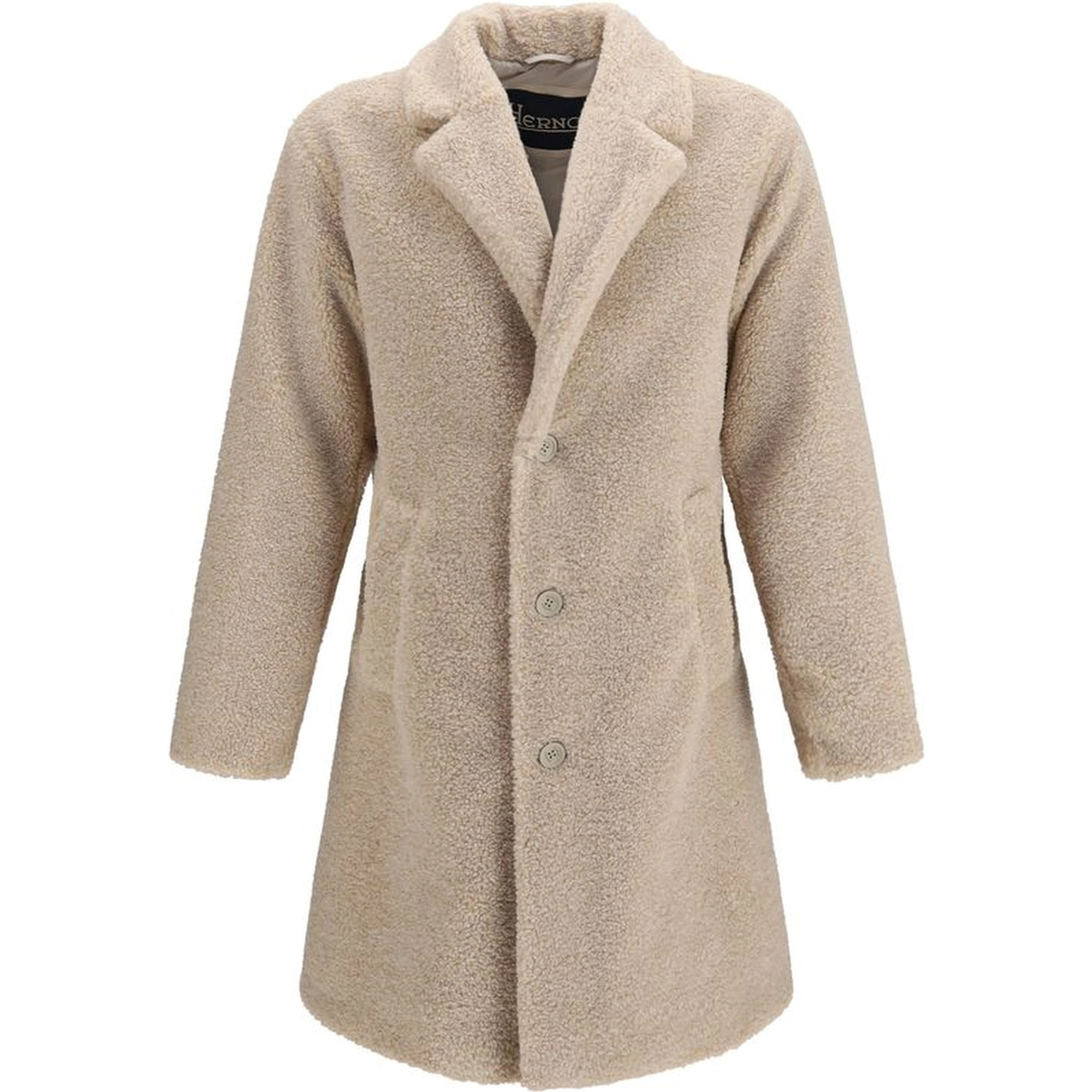 Beige Polyester Coat