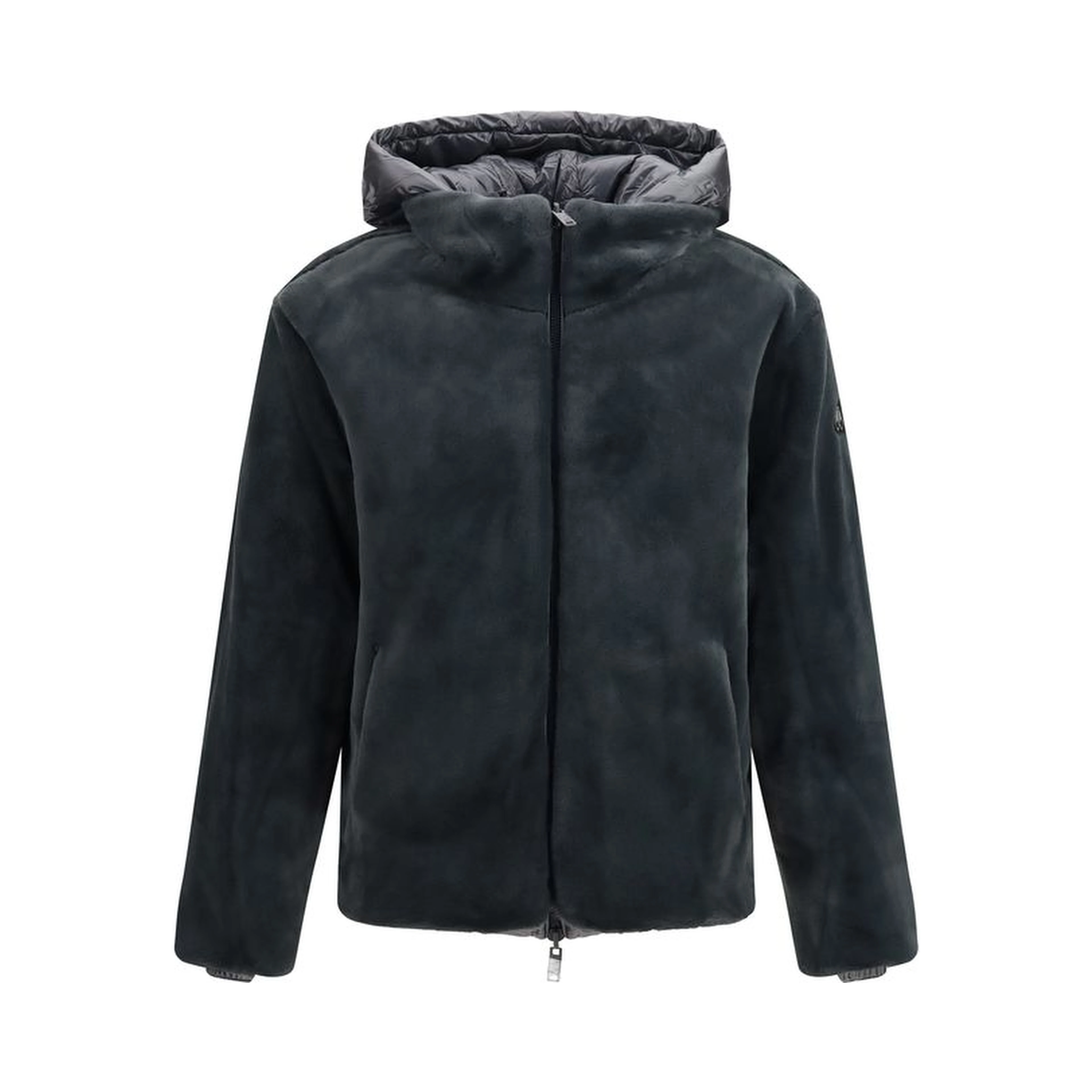 Gray Nylon Shell Jacket