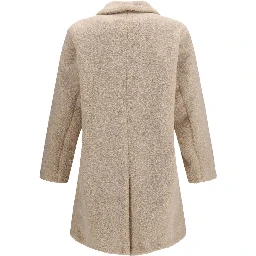 Beige Polyester Coat