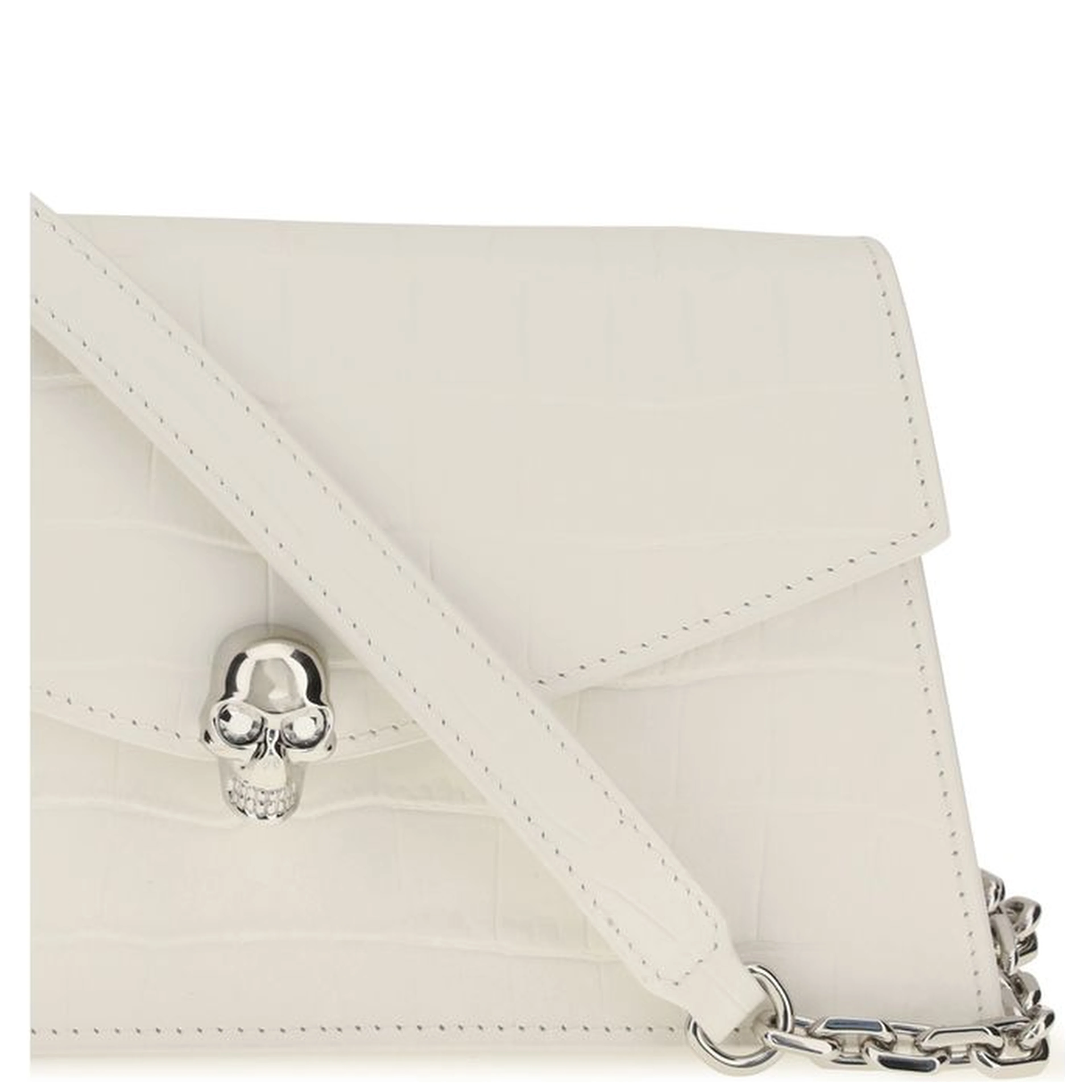 White Calf Leather Bos Taurus Shoulder Bag