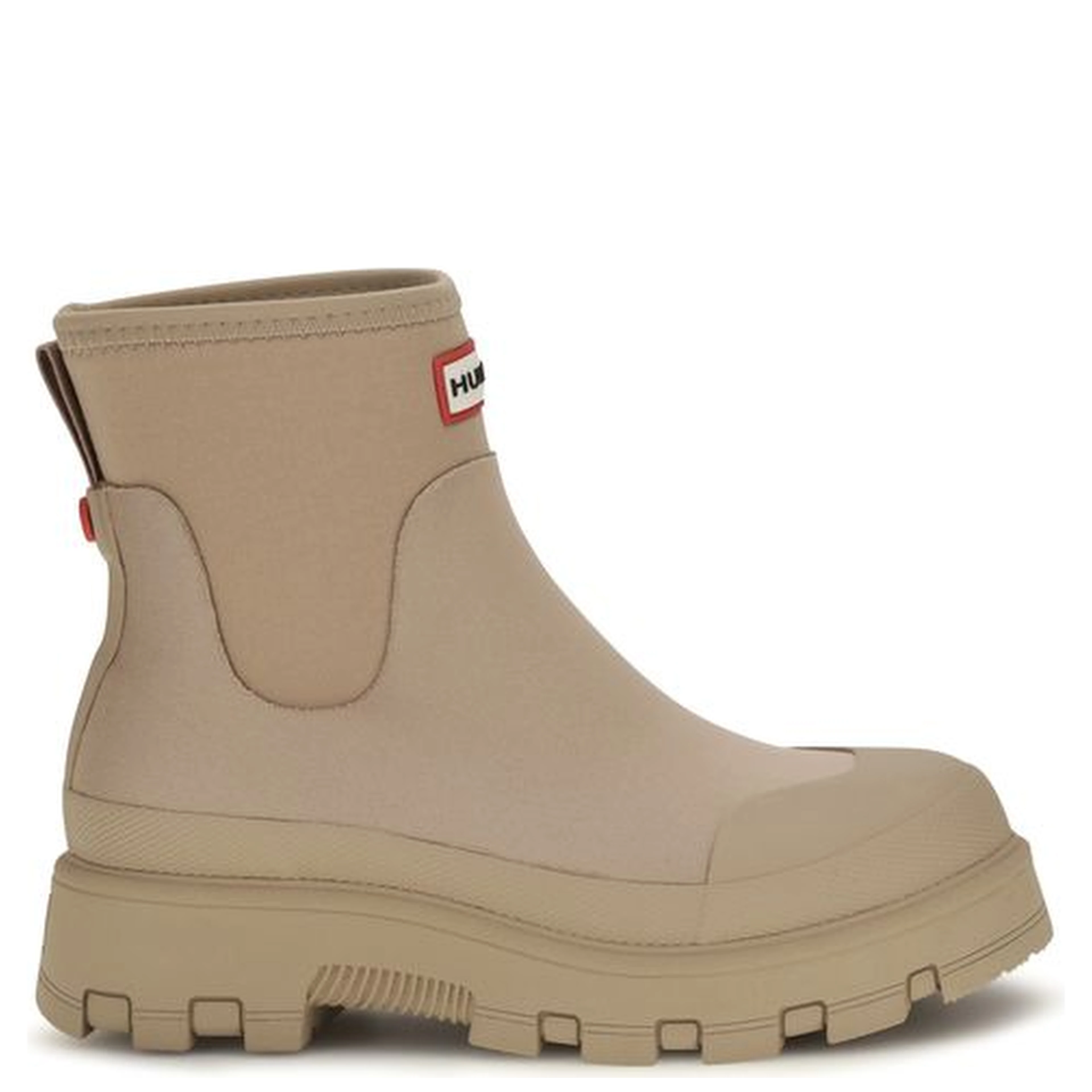 Beige Rubber Chelsea Boots
