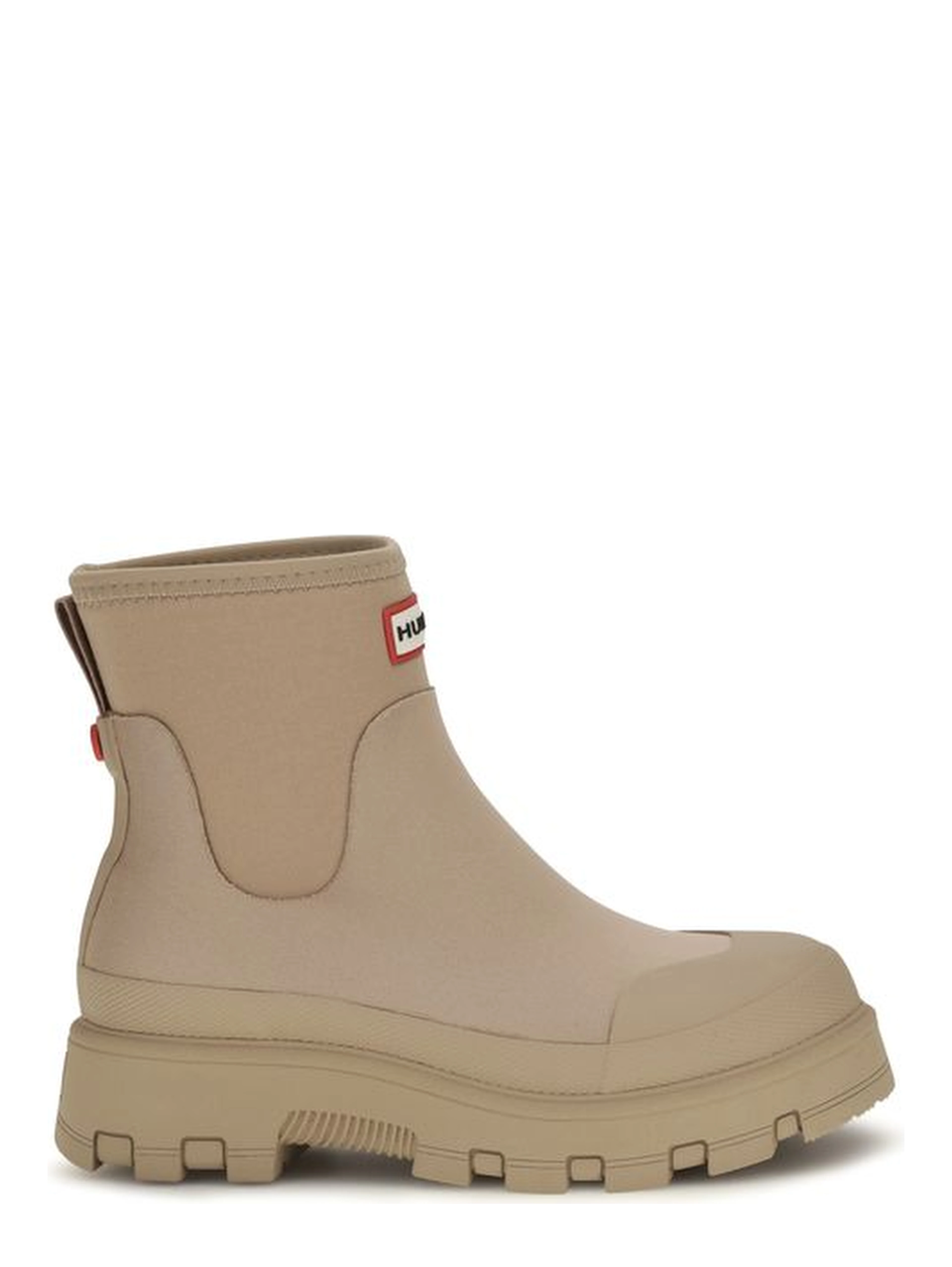 Beige Rubber Chelsea Boots