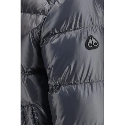 Gray Nylon Bomber