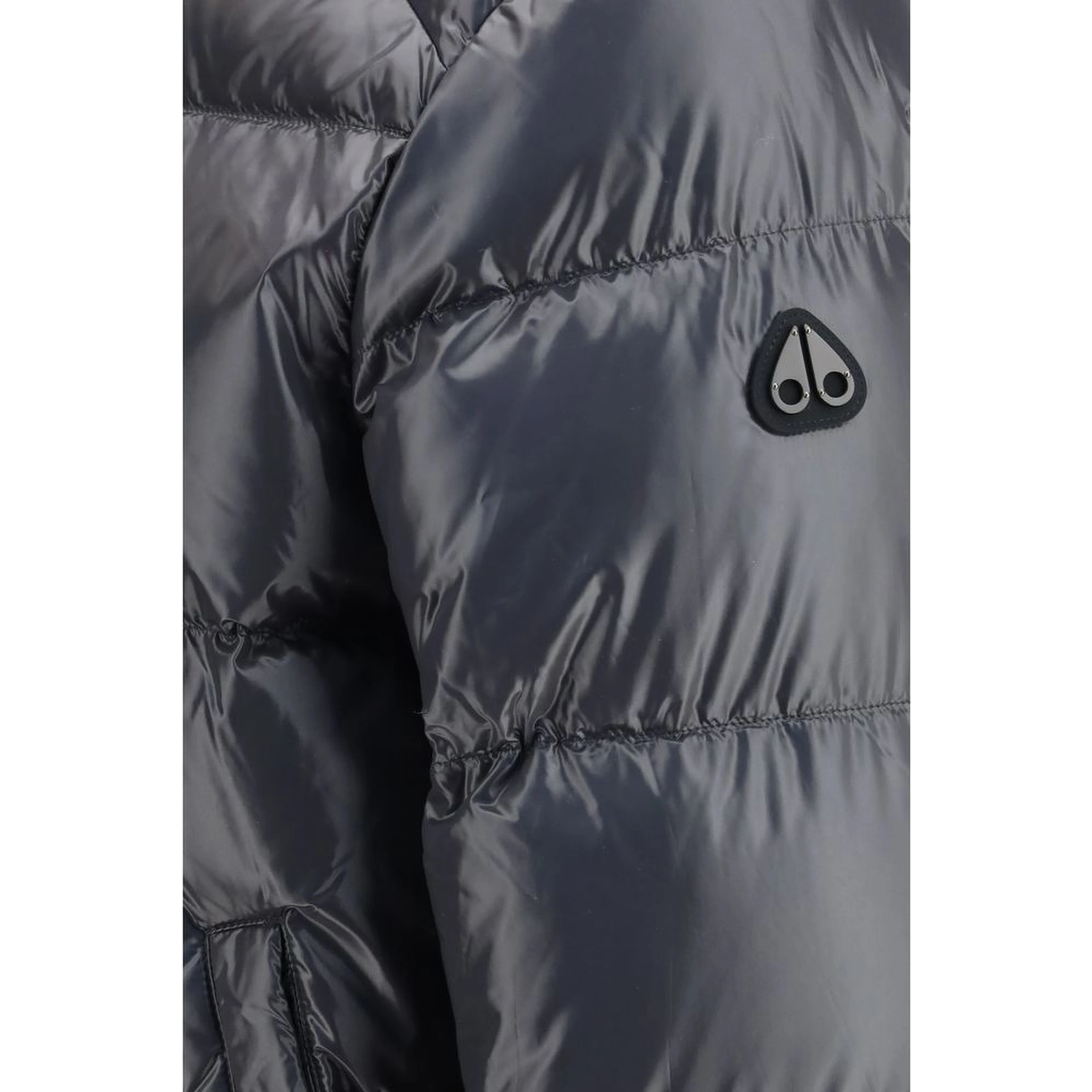 Gray Nylon Bomber