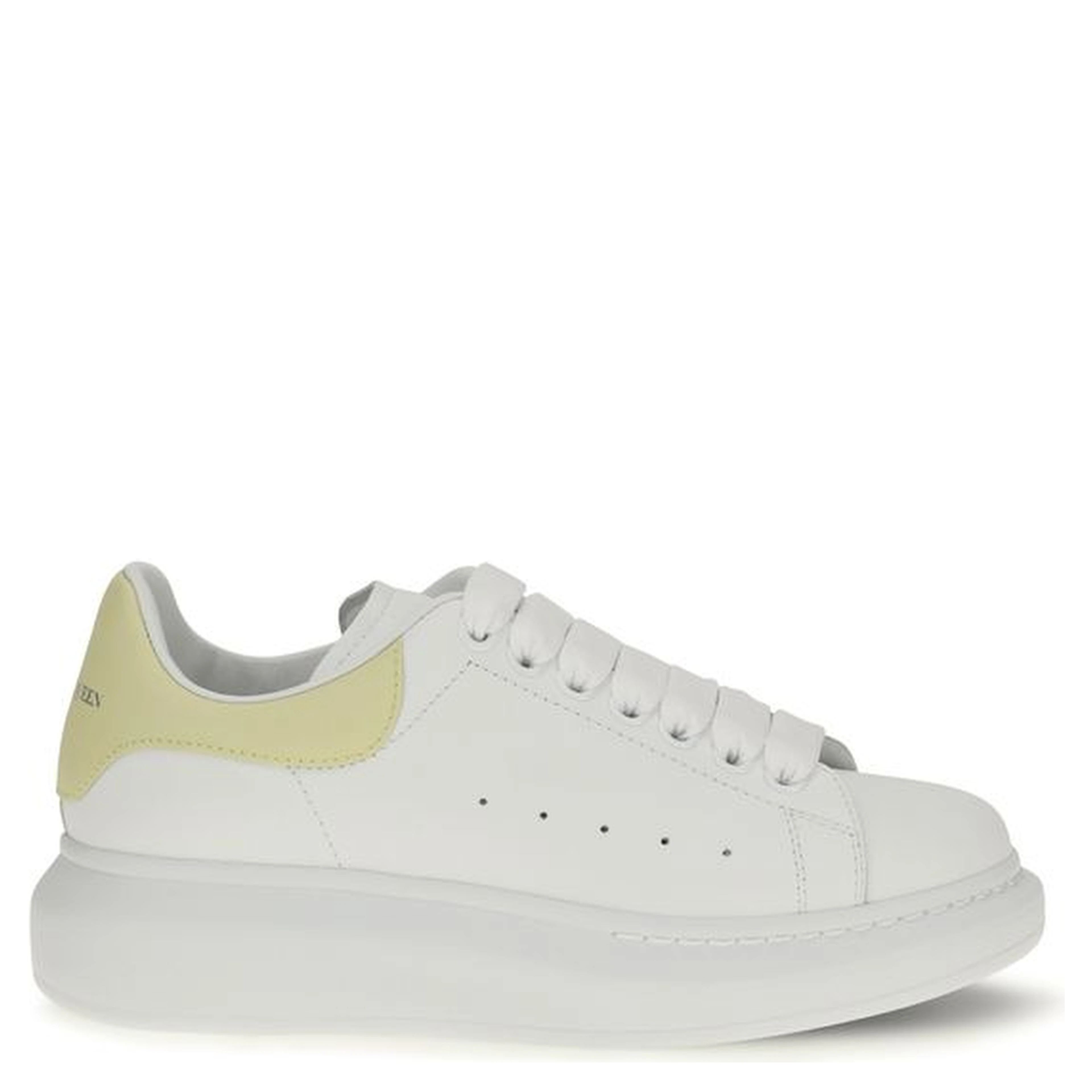 White Calf Leather Bos Taurus Chunky Sneakers