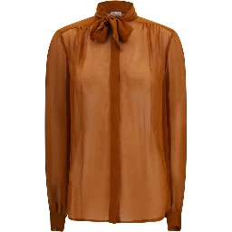 Brown Viscose Blouse