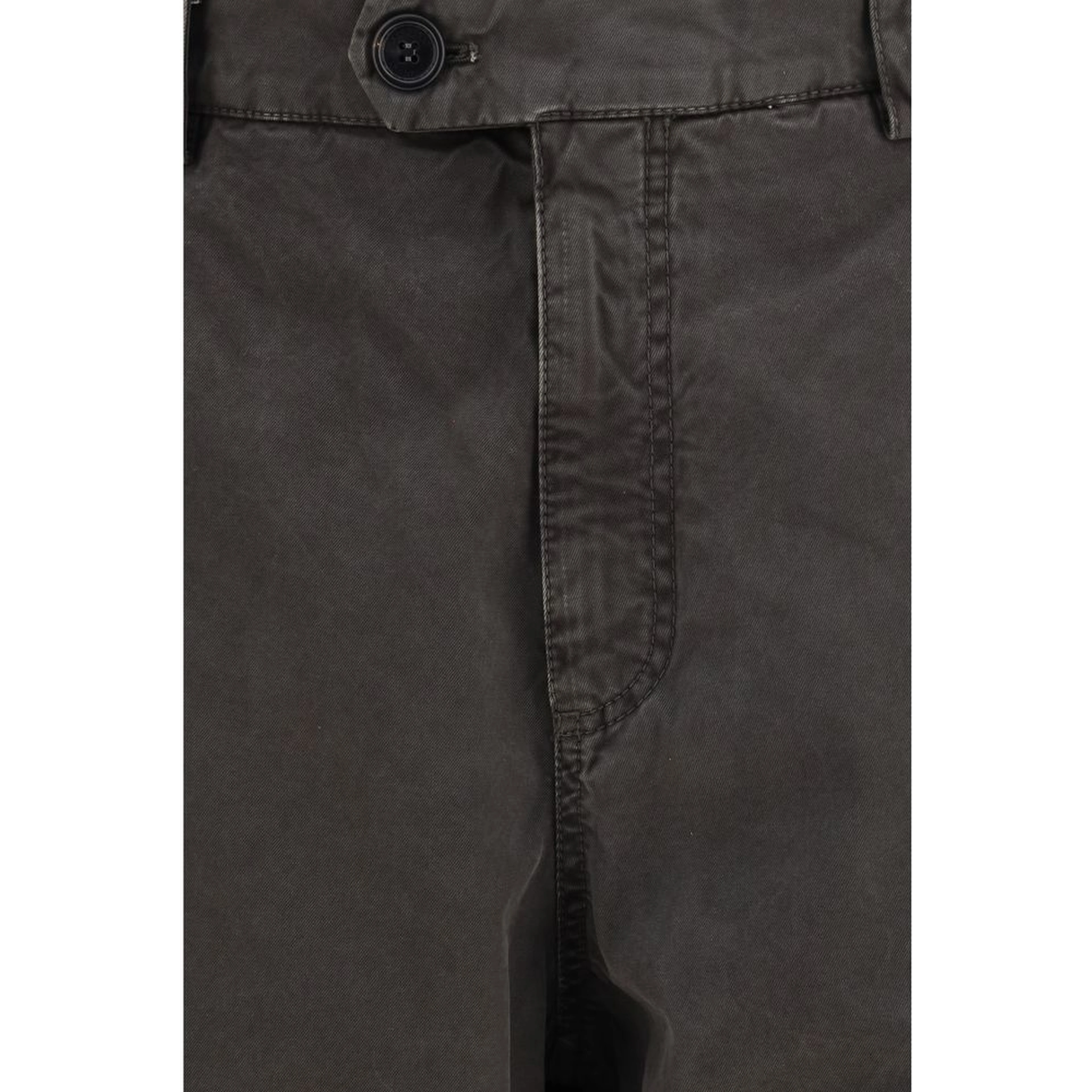 Brown Cotton Casual Pants