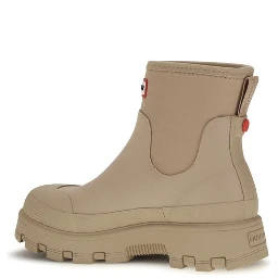 Beige Rubber Chelsea Boots