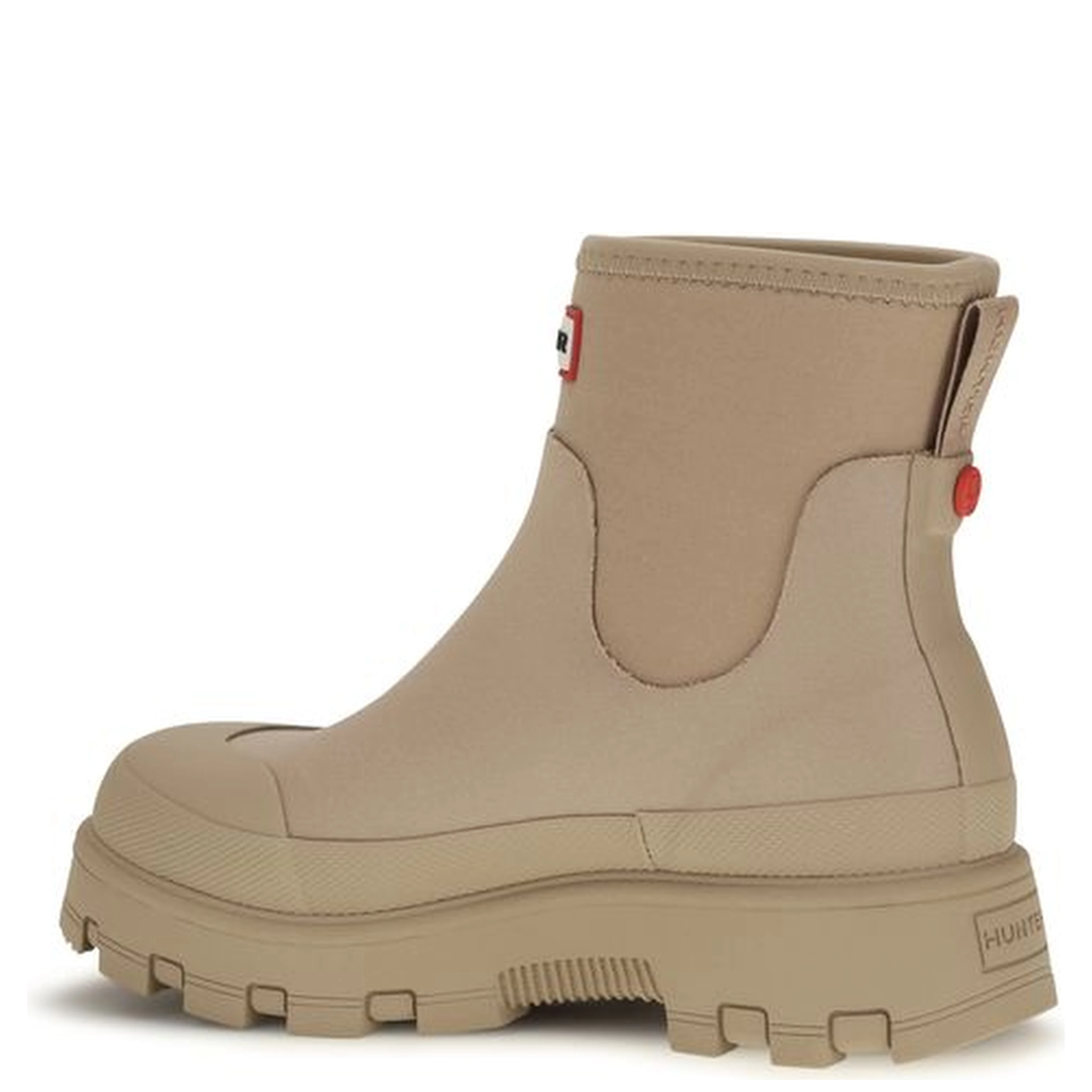 Beige Rubber Chelsea Boots
