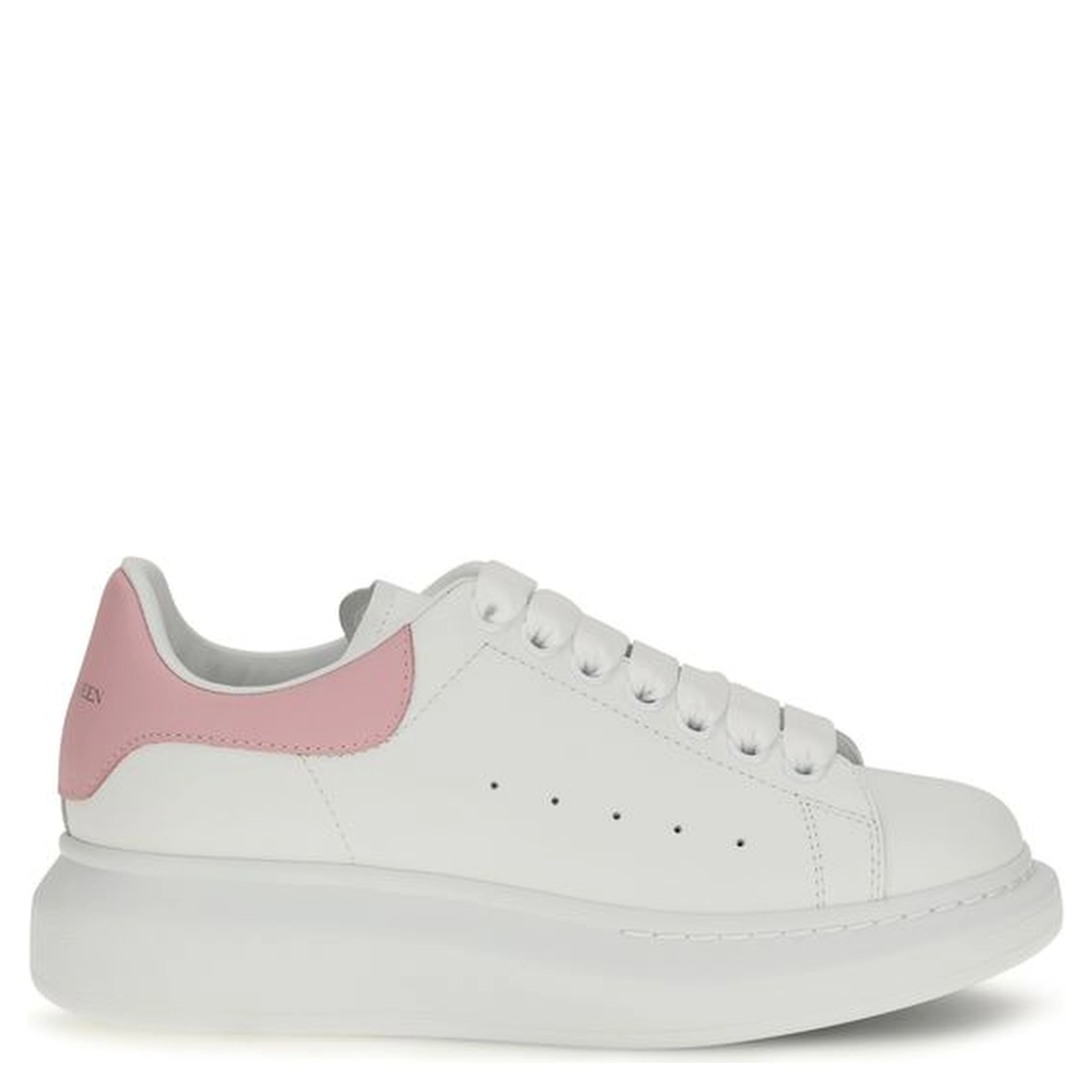 White Calf Leather Bos Taurus Chunky Sneakers
