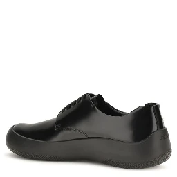 Black Calf Leather Bos Taurus Sneakers