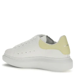 White Calf Leather Bos Taurus Chunky Sneakers