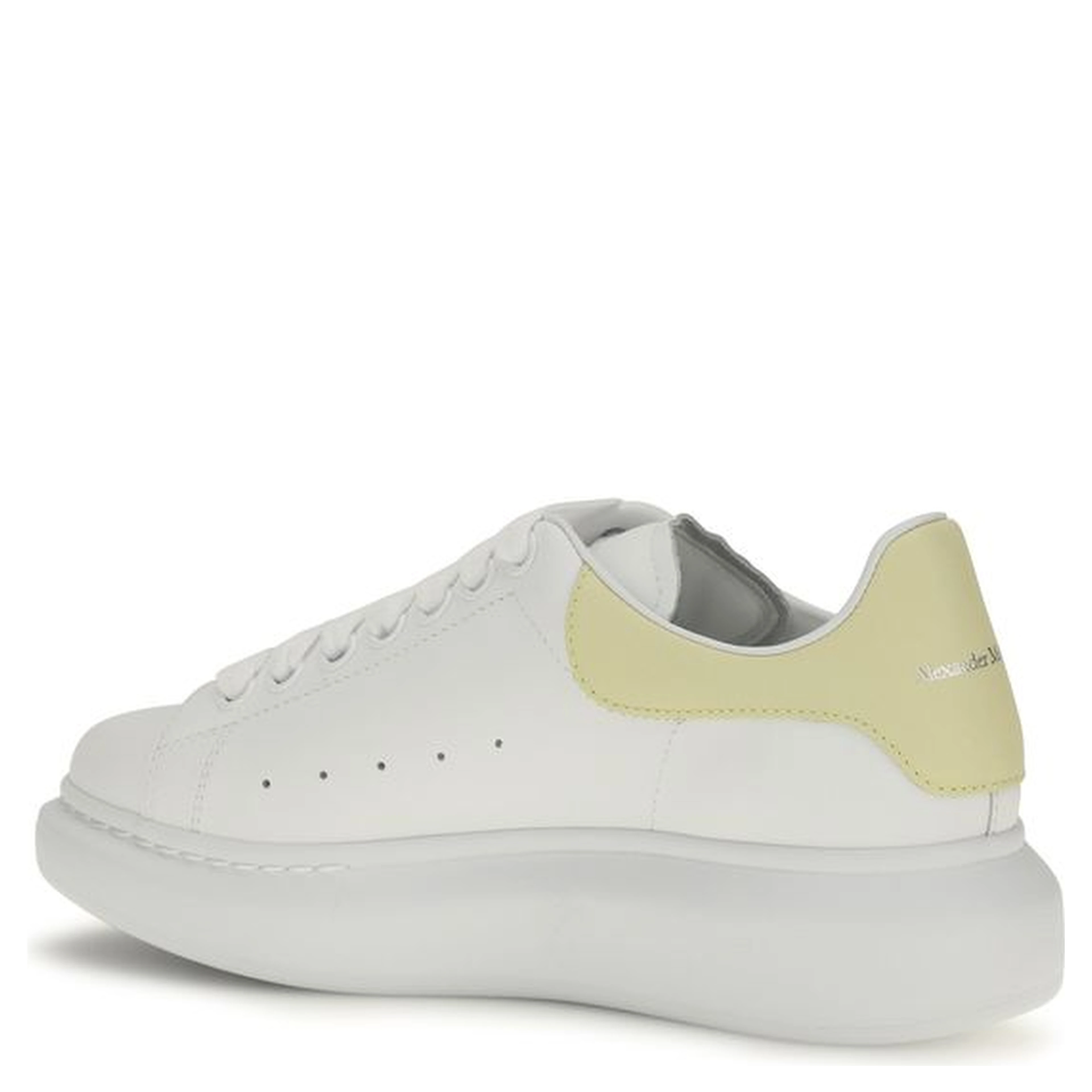 White Calf Leather Bos Taurus Chunky Sneakers