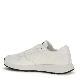 White Recycled Polyamide Athletic Sneakers