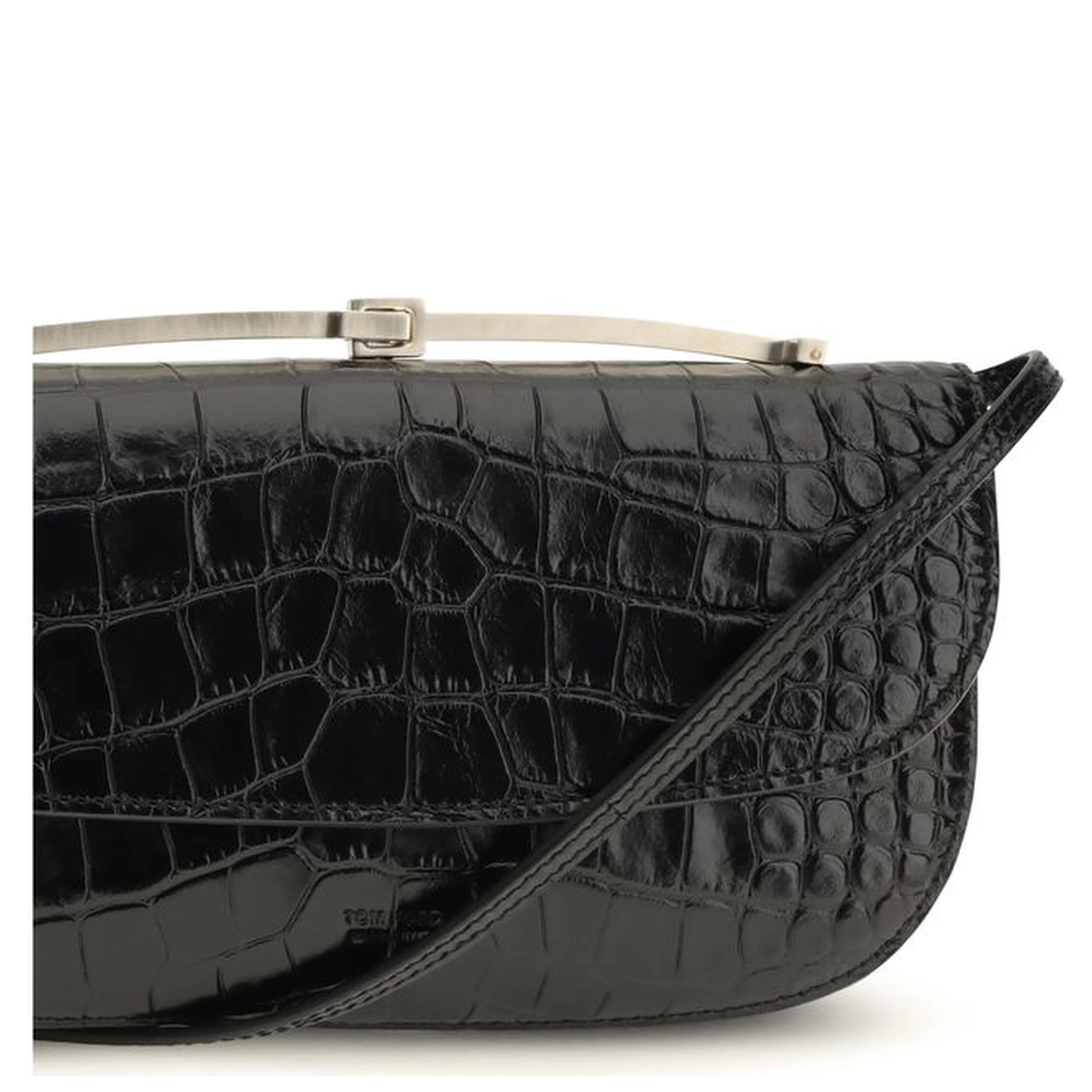 Black Calf Leather Bos Taurus Shoulder Bag
