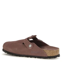 Bordeaux Suede Leather Mules