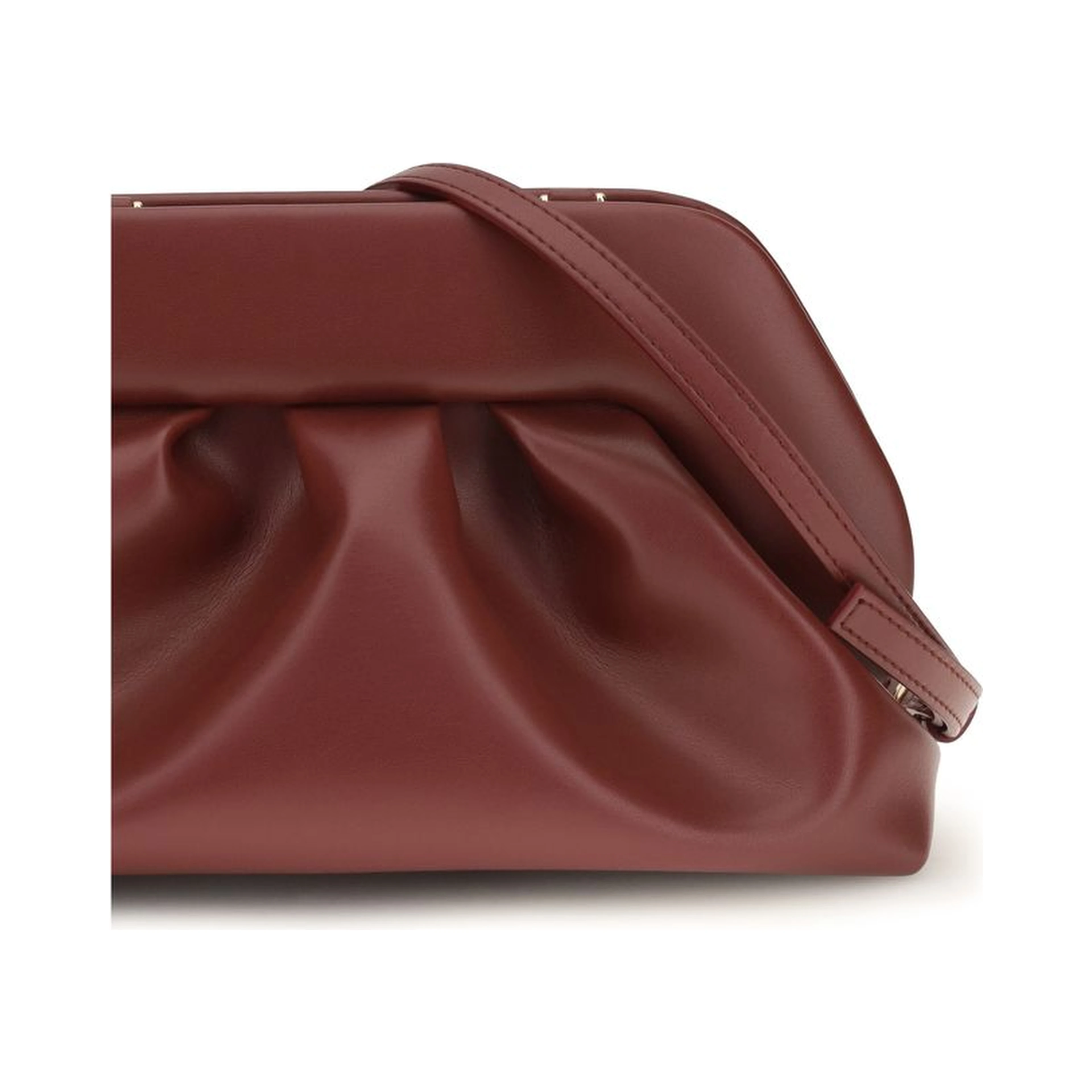 Bordeaux Vegan Leather Clutch Bag