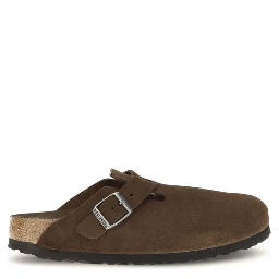 Brown Suede Leather Mules