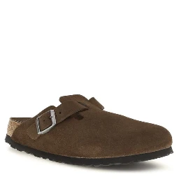 Brown Suede Leather Mules