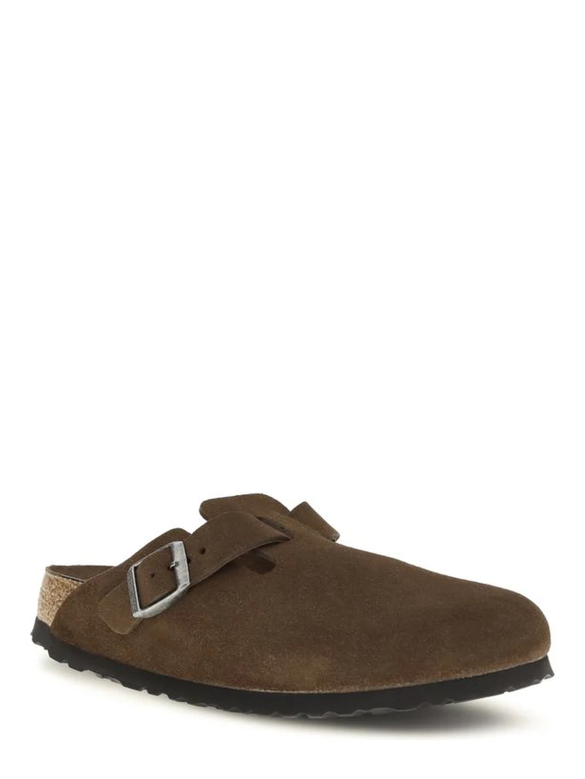 Brown Suede Leather Mules