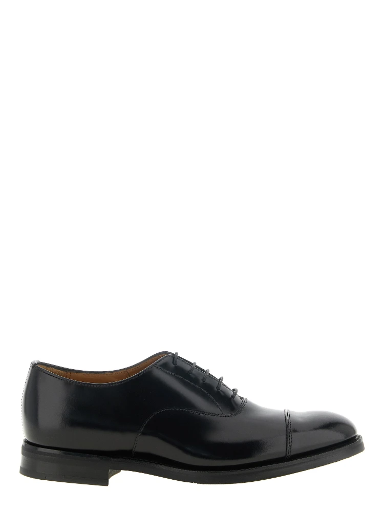 Black Calfskin Oxfords And Derbies