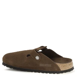 Brown Suede Leather Mules