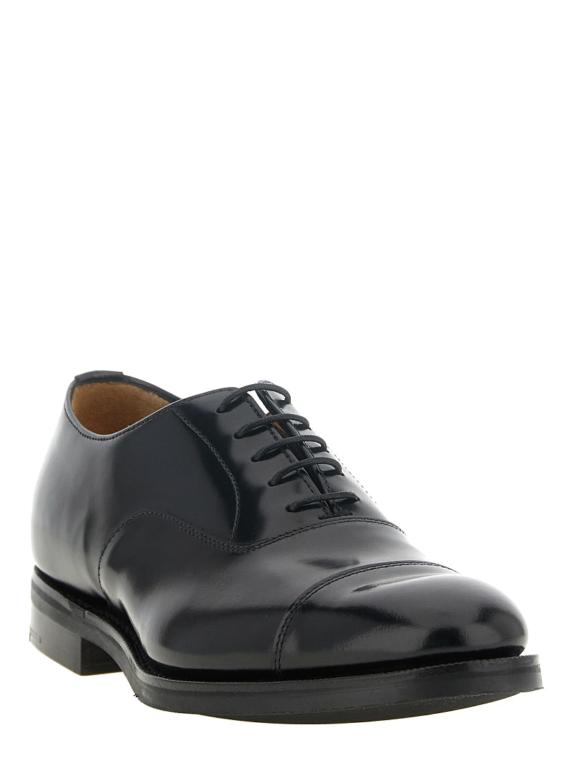 Black Calfskin Oxfords And Derbies