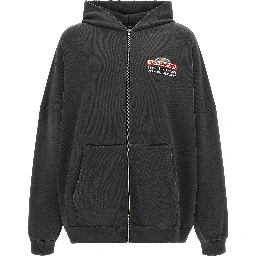 Black Cotton Sweatshirt