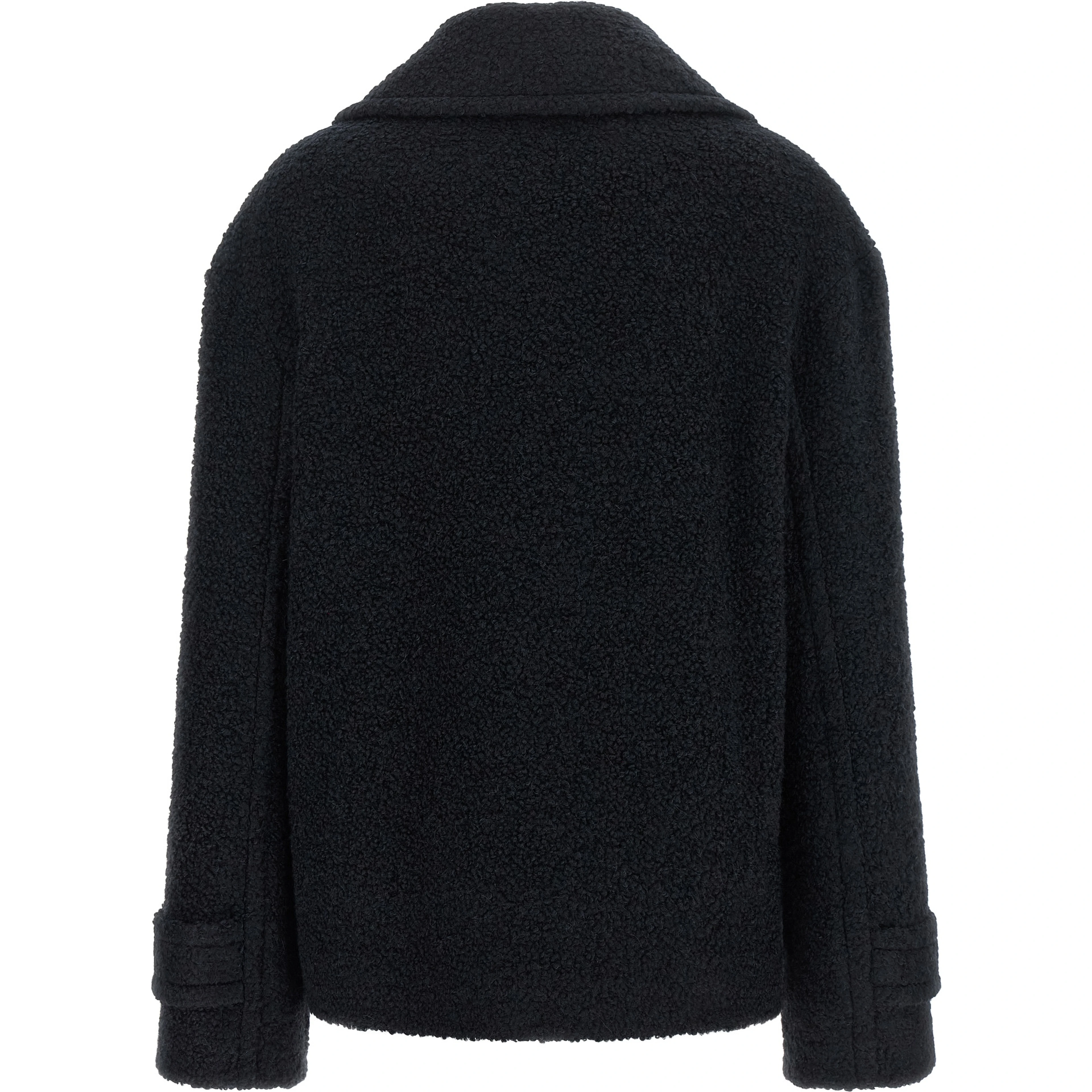 Blue Alpaca Leather Coat