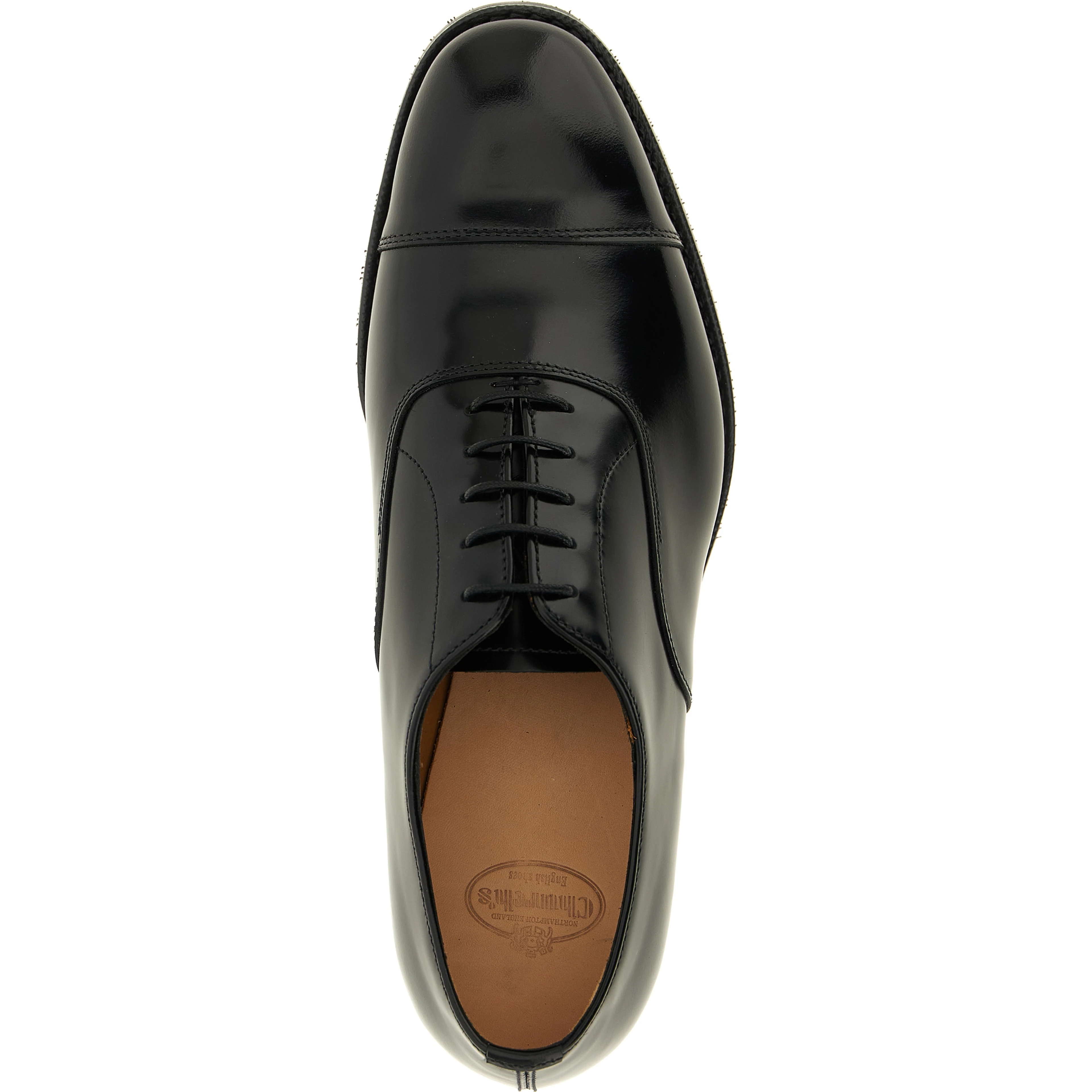 Black Calfskin Oxfords And Derbies