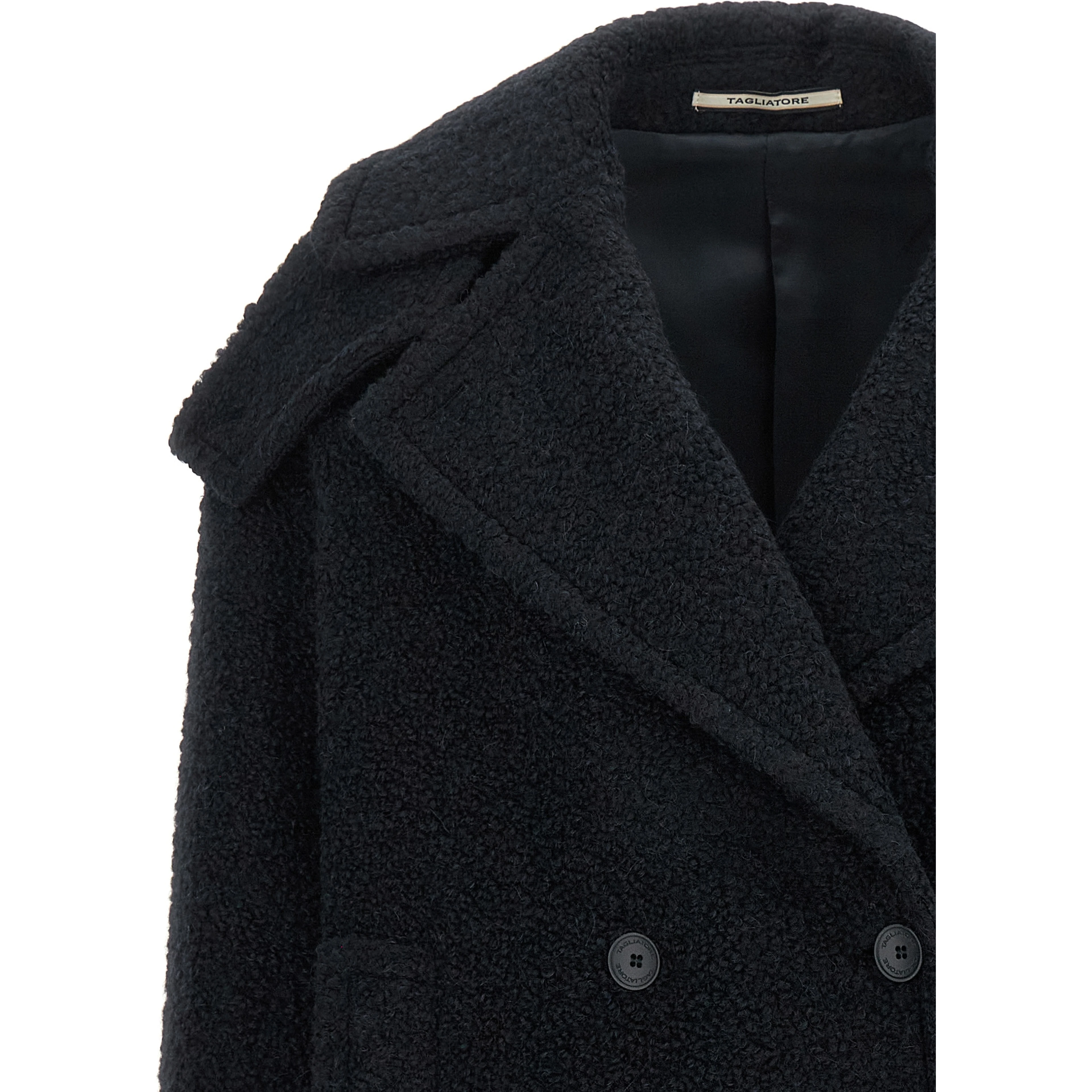 Blue Alpaca Leather Coat
