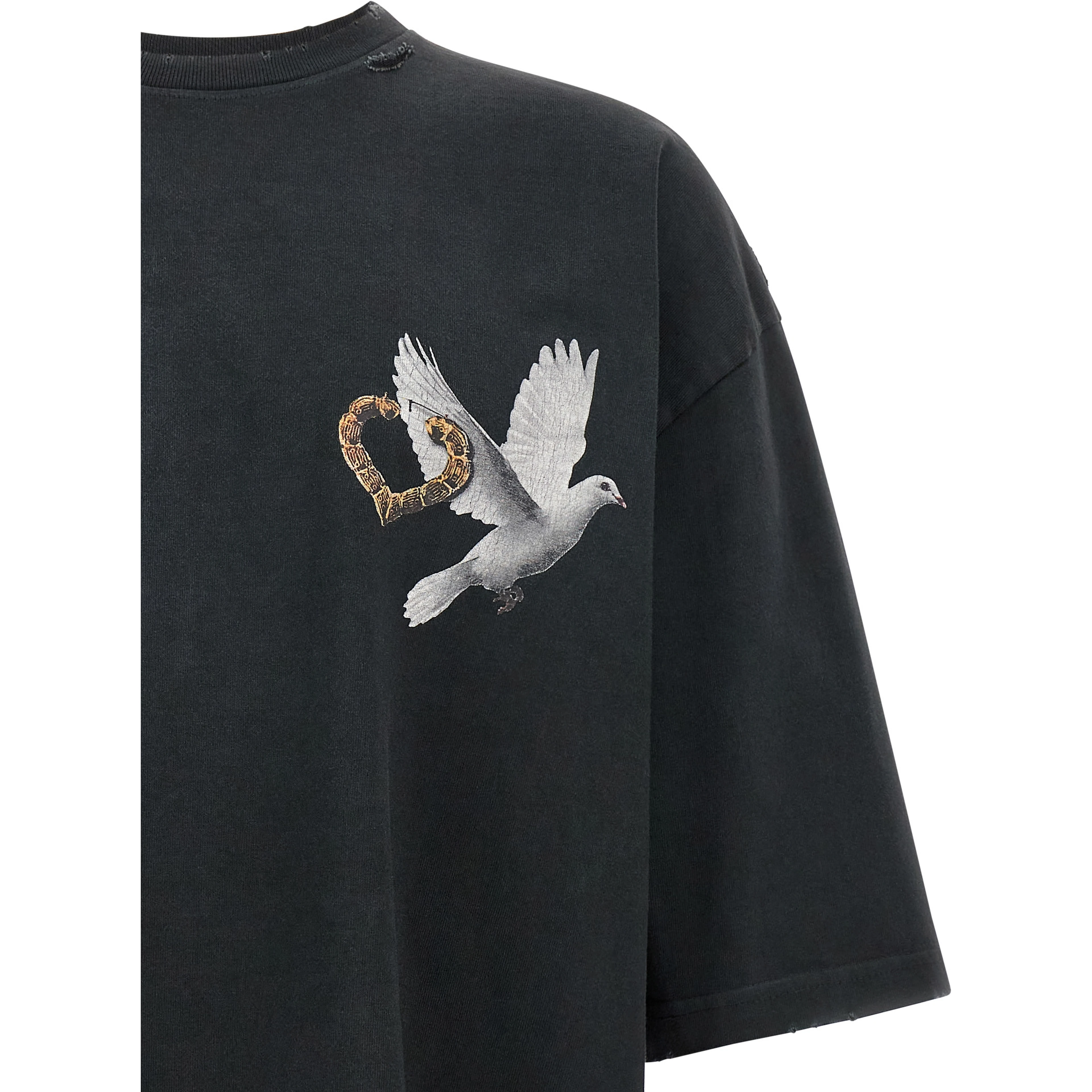 Black Cotton T-Shirt