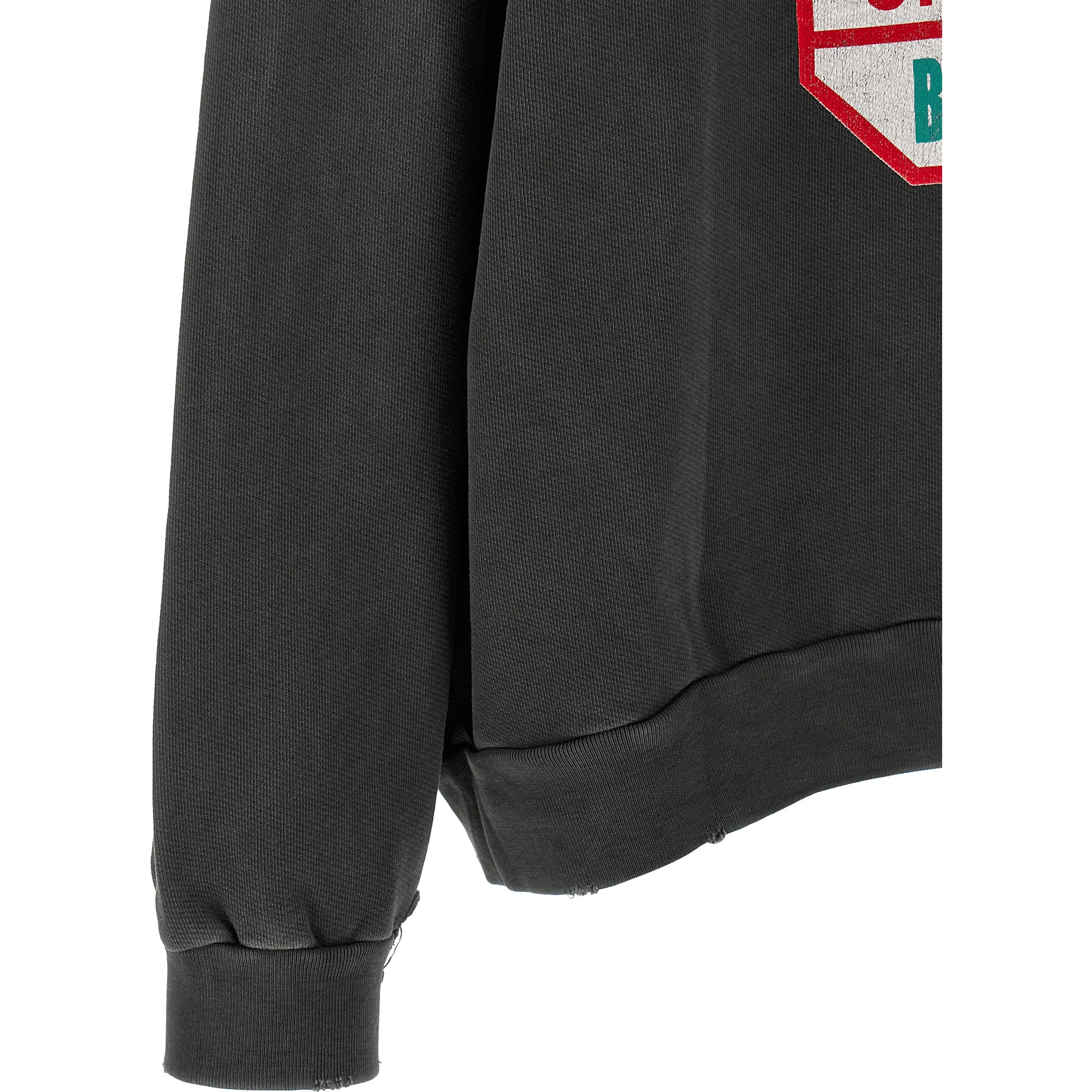 Black Cotton Sweatshirt