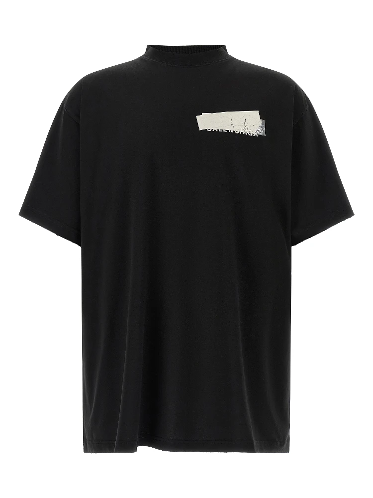 Black Cotton T-Shirt