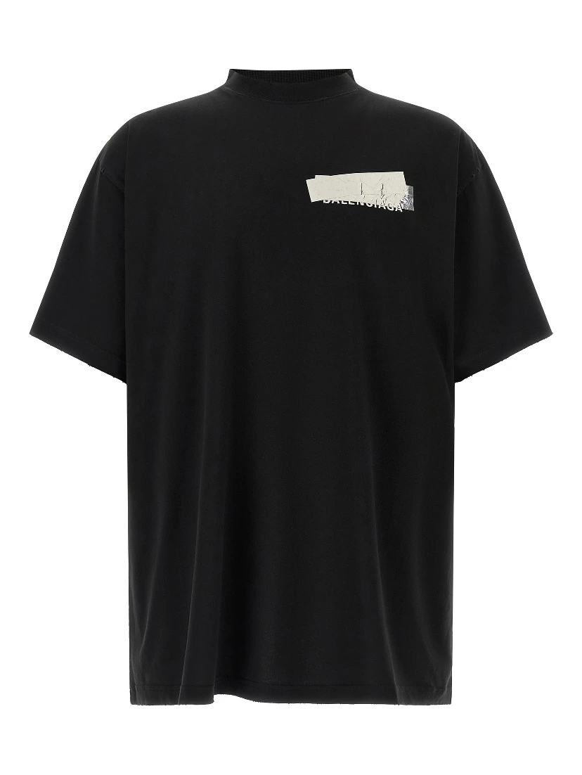 Black Cotton T-Shirt