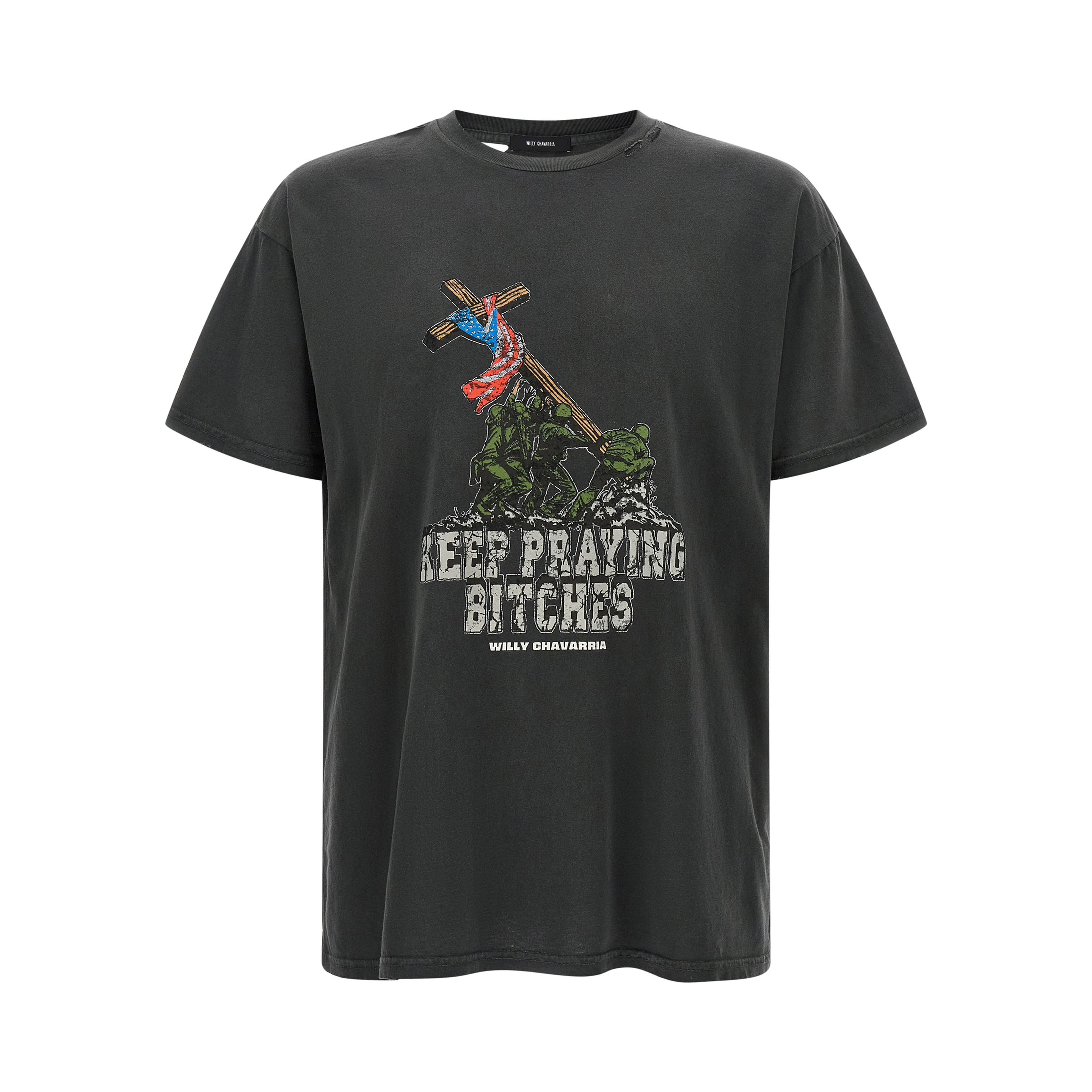 Black Cotton T-Shirt