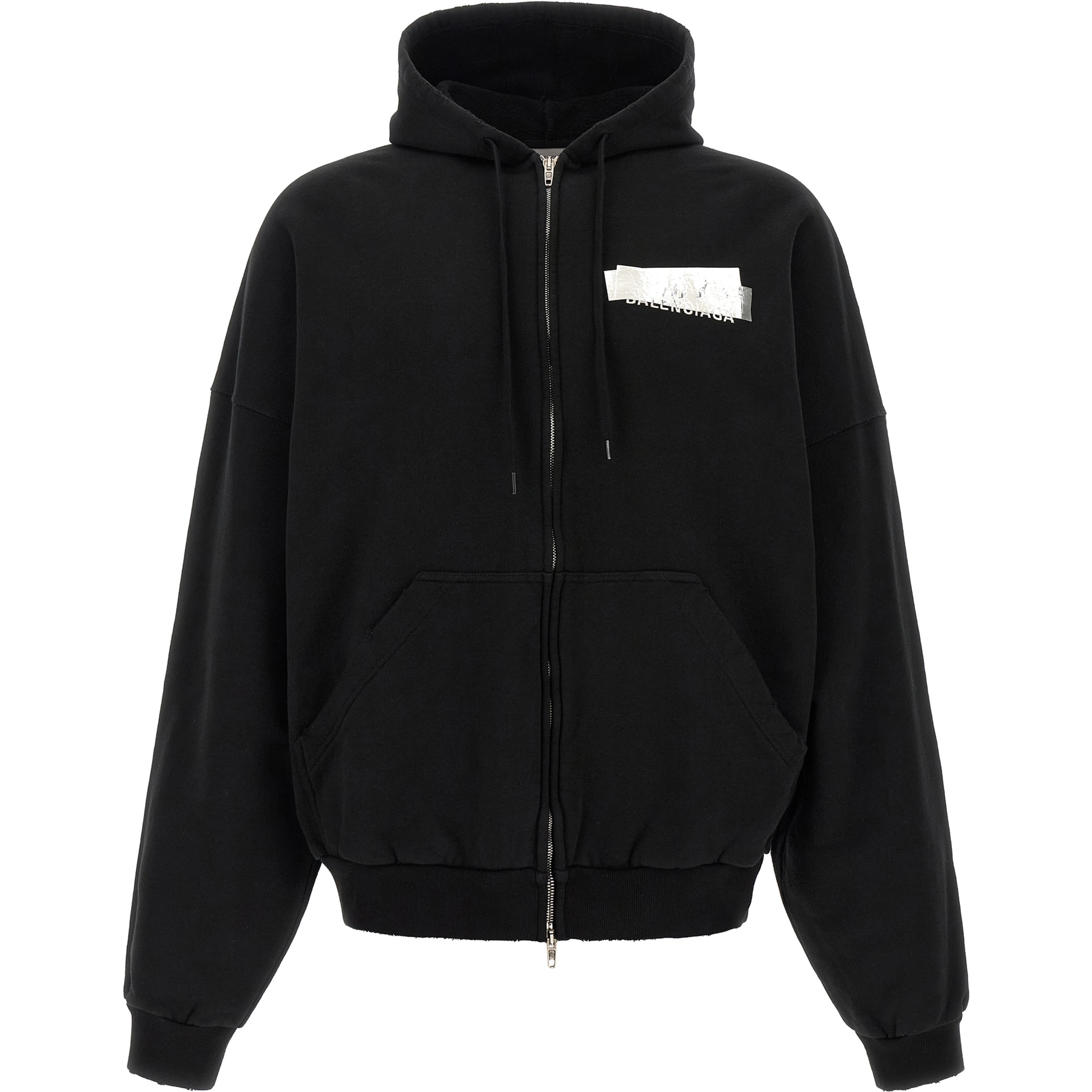 Black Cotton Sweatshirt